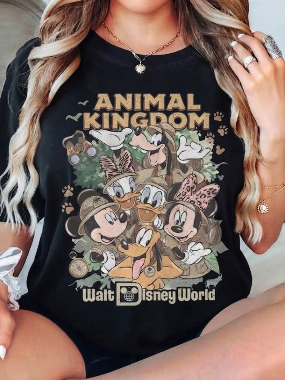 Retro Disney Mickey & Friends Animal Kingdom Shirt, Walt Disney World Trip Tee